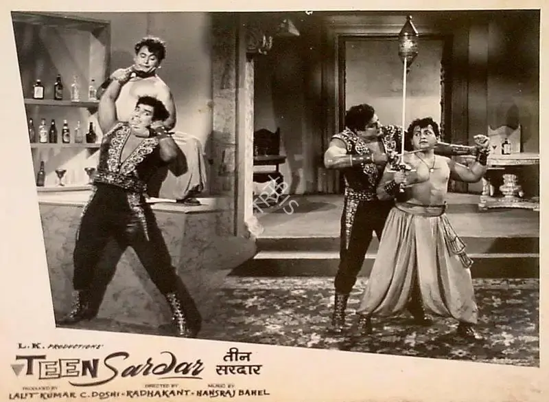 Doshi, C. (Producer), Teen Sardar, 1965 | Lobby Card | CinemaEducation | 00828592
