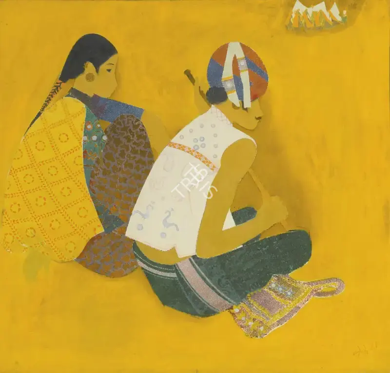 Bendre, N.S. (Artist). Untitled (Saurashatra Series), 1981 | Painting
