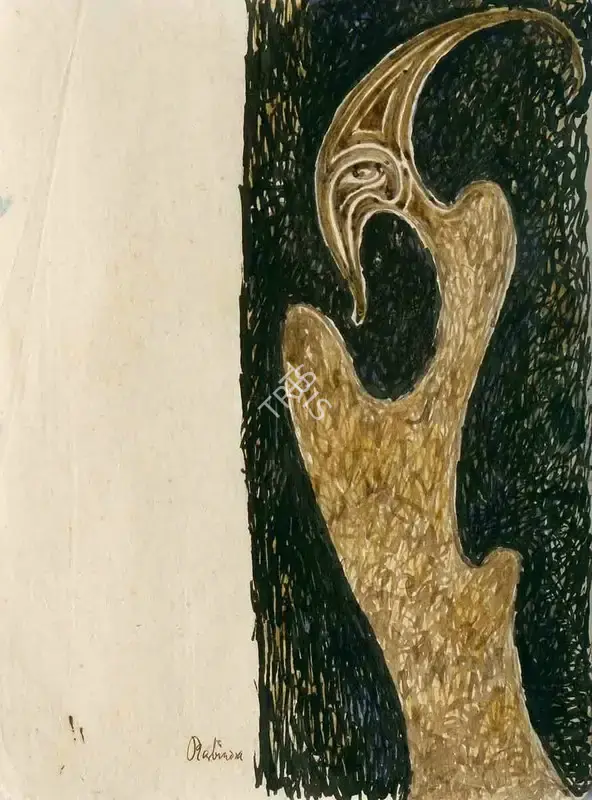 Tagore, Rabindranath (Artist). Untitled, n.d. | Drawing