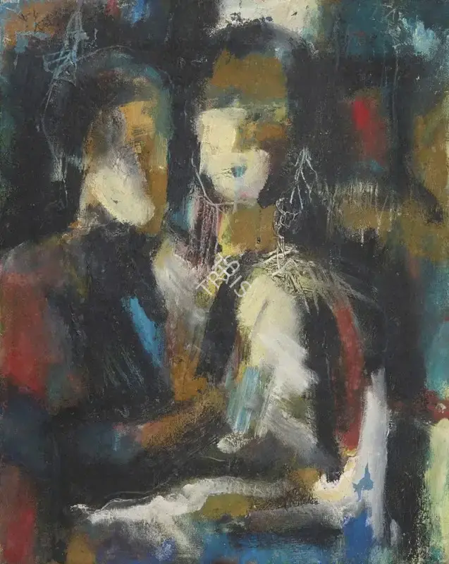 Hore, Reba (Artist). Untitled. Oil on canvas, 1988 | Painting | EconomicsArt | 00871069