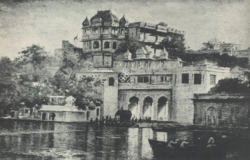 Varma, Raja Ravi (Artist). Udaipur Palace. 1901 | Marg, March 1979 | Painting | FineArts | 00674549