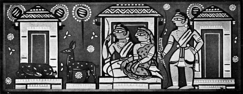Roy, Jamini (Artist). Ram, Lakshman and Sita, n.d. | Painting