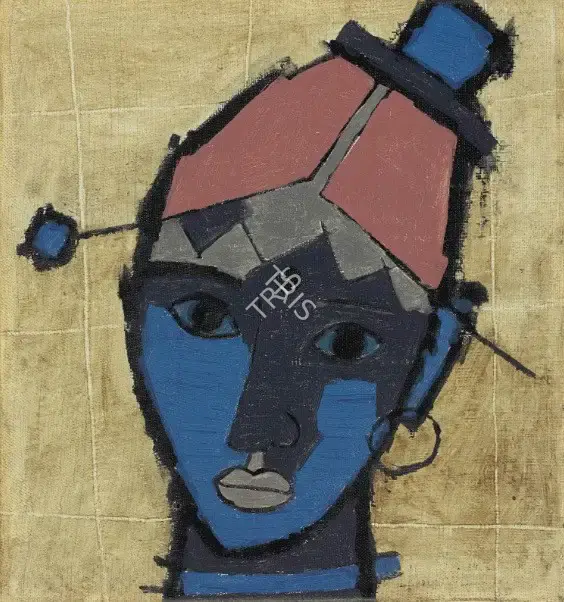 Husain, M.F. (Artist). Untitled (Tribal Woman), n.d. | Painting