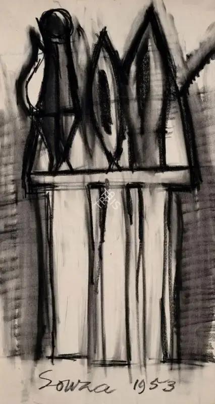 Souza, F.N. (Artist). Untitled, 1953 | Painting