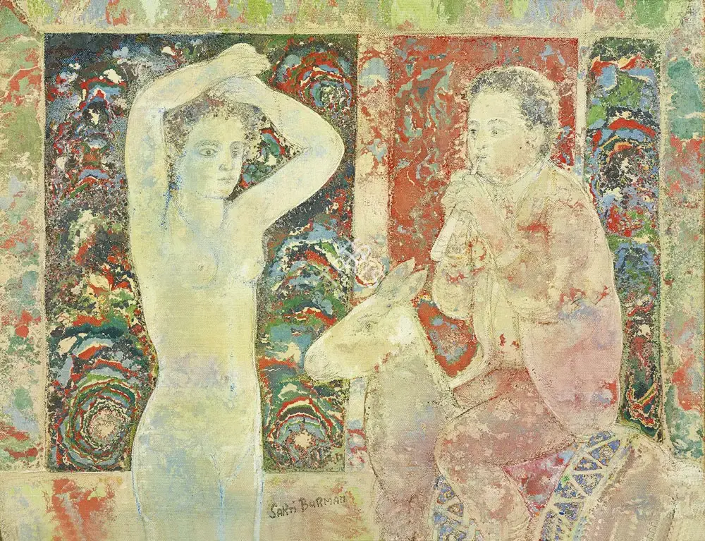 Burman, Sakti (Artist). Untitled. Oil on canvas, c.1970 | Painting | FineArts | 00547888