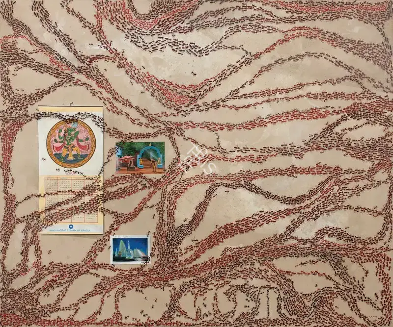 Panda, Jagannath (Artist). Untitled. Acrylic on canvas, 2004 | Painting | FineArts | 00755748