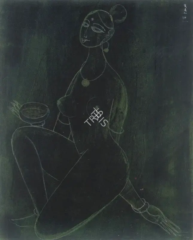 Raval, Rasik D. (Artist). Untitled, n.d. | Painting
