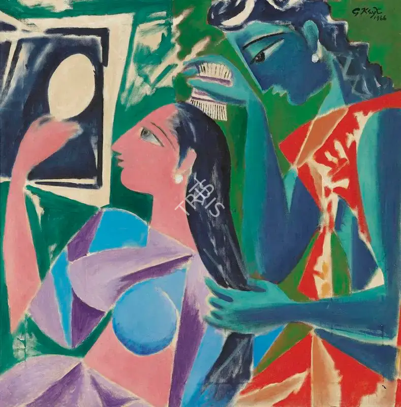 Keyt, George (Artist). Untitled (Lovers), 1966 | Painting