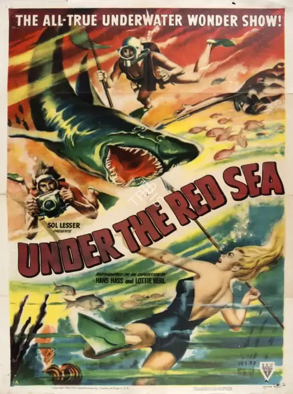 Lesser, Sol (Producer), Under the Red Sea, 1951 | Poster | CinemaEducation | 00789592