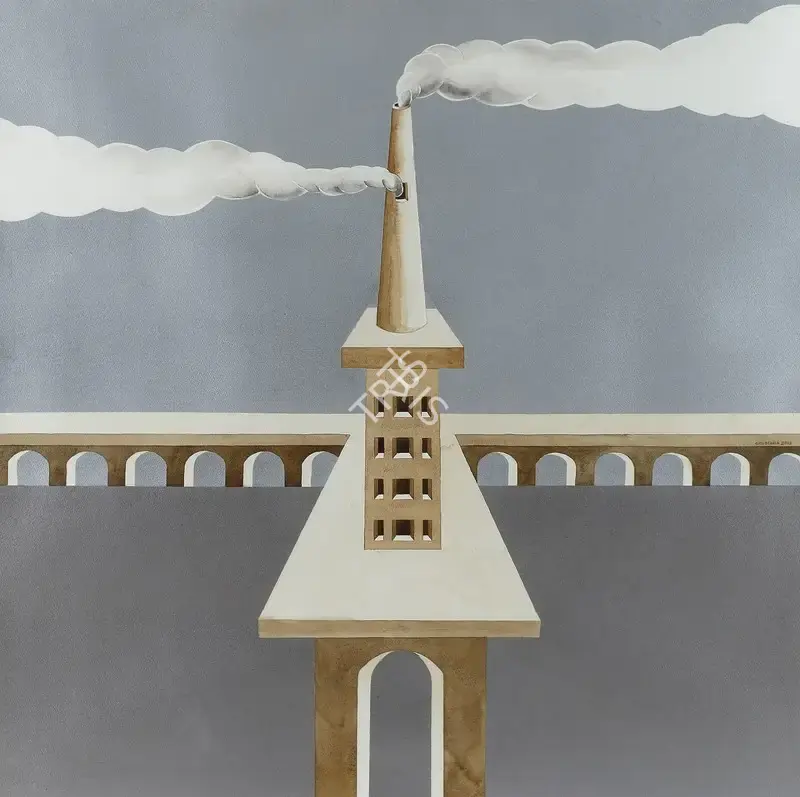 Scaria, Gigi (Artist). Monuments of our time, 2013 | Painting
