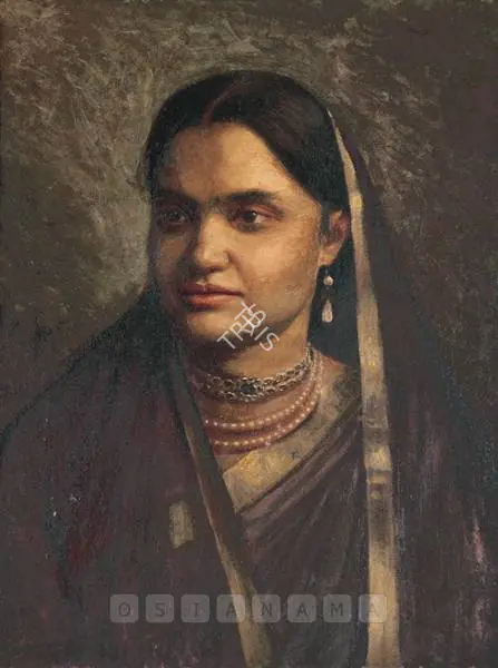 Gangooly, J.P. (Artist). Portrait Of A Woman, c.1948 | Painting