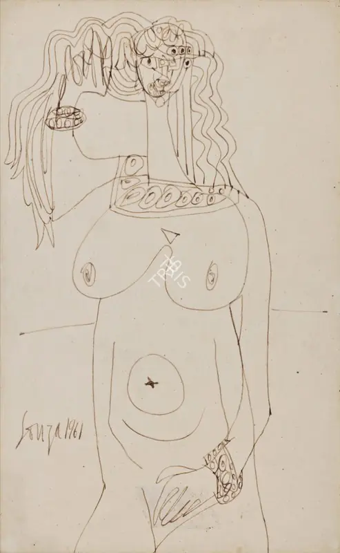 Souza, F.N. (Artist). Untitled, 1961 | Drawing