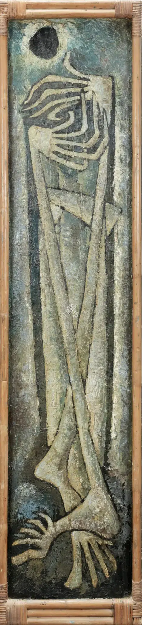 Sadequain (Artist). Figure In A Landscape. Oil on board, 1960 | Painting | FineArts | 00900067