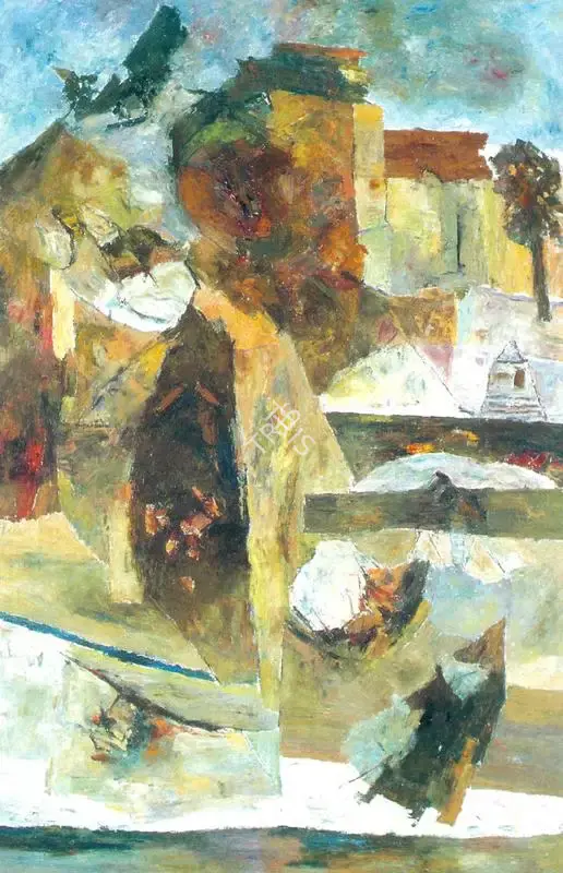 Ramkumar (Artist). Varanasi, 2001 | Painting