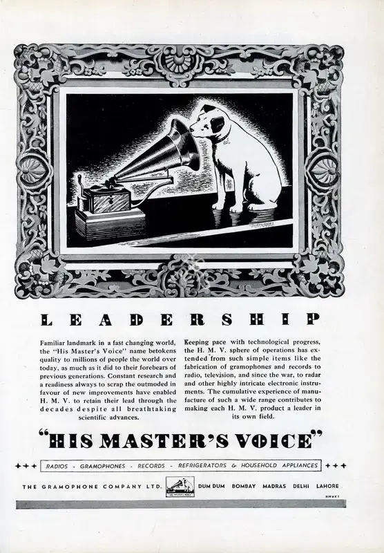 The Gramophone Company (Advertiser). Leadership, 1947 | Advertisement