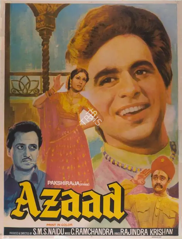 Naidu, S.M. Sriramulu (Producer), Azaad, 1955 | Full Sheet Poster | CinemaEducation | 00765923