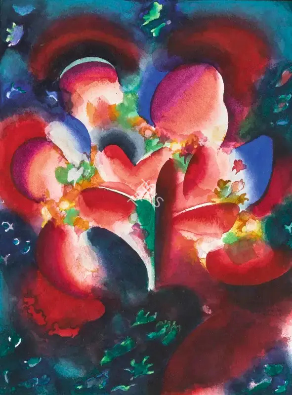 Sheikh, G.M. (Artist). Untitled. Watercolour on paper, c.1997 | Painting | FineArts | 00335555