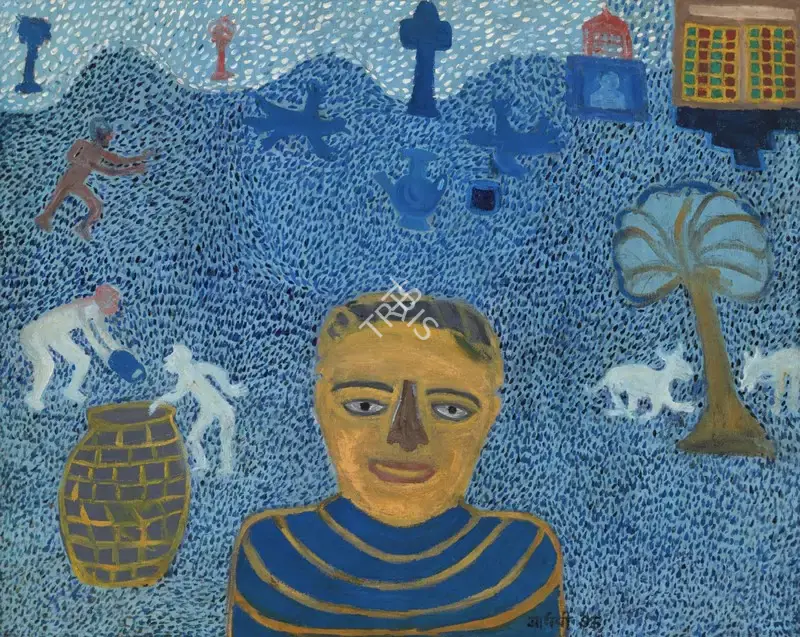 Parekh, Madhavi (Artist). The Boy. Oil on canvas, 1995 | Painting  | 00869042