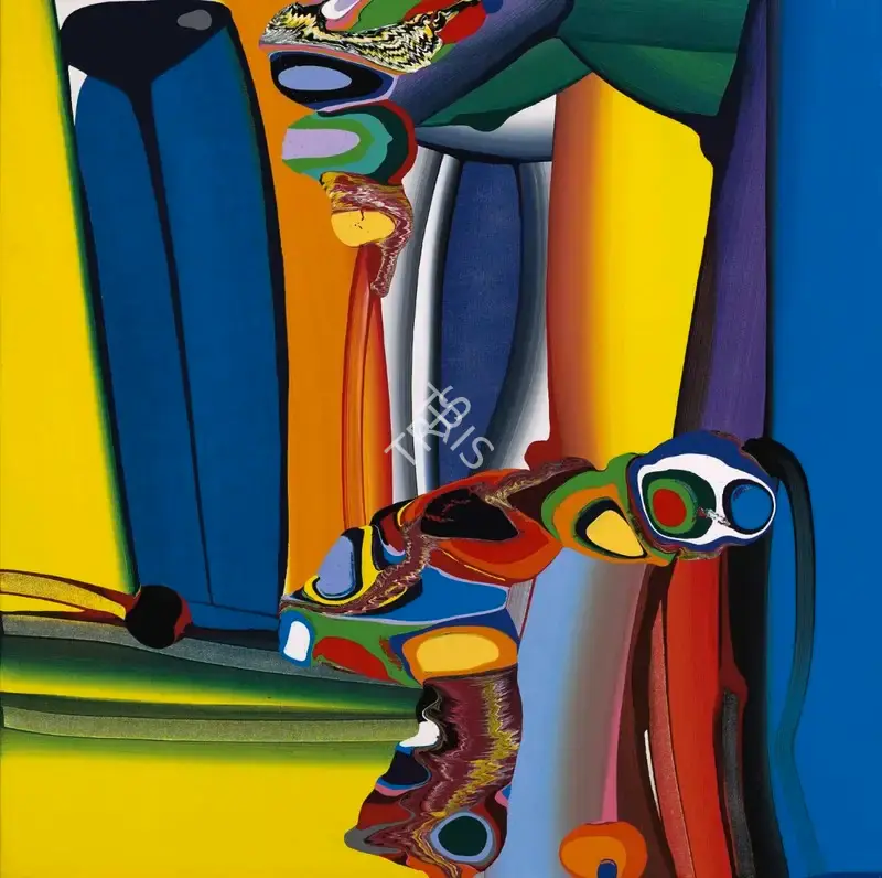 Krishnamachari, Bose (Artist). Stretched Bodies. Acrylic on canvas, n.d. | Painting | FineArts | 00646428