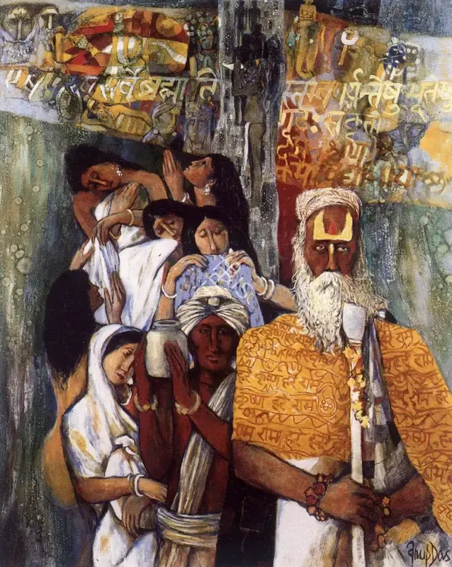 Das, Arup (Artist). Sadhu, n.d. | Painting