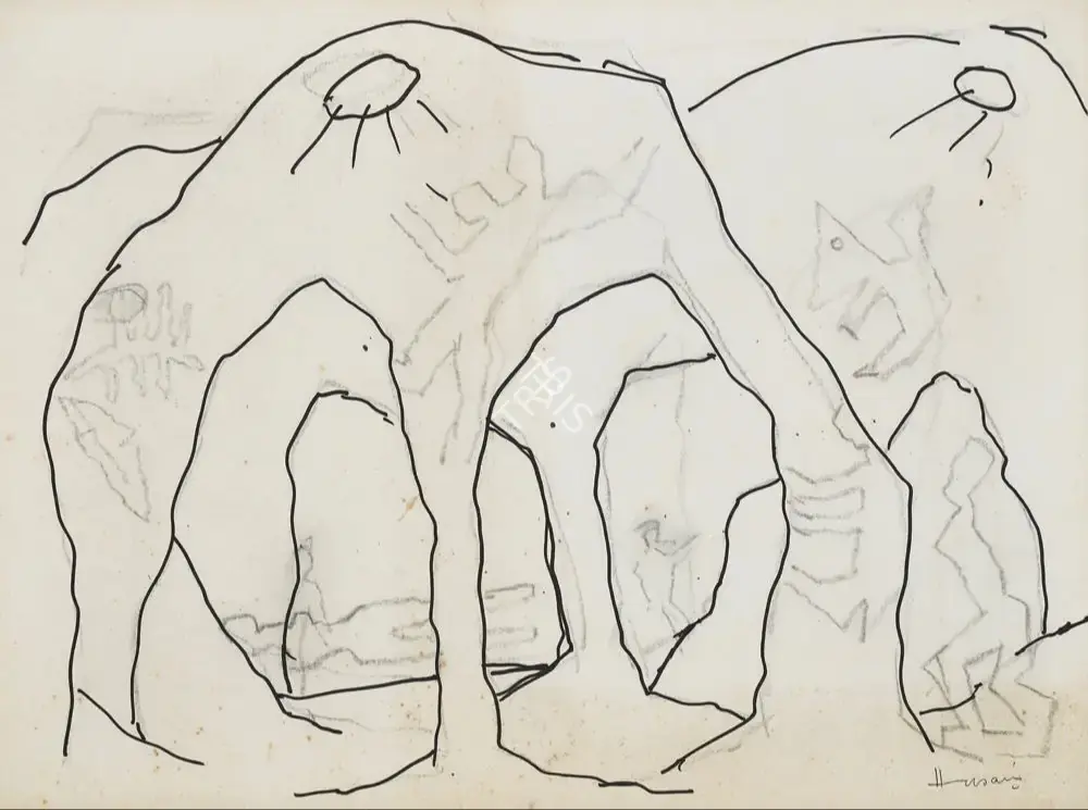 Husain, M.F. (Artist). Amdavad ni Gufah, n.d. | Painting
