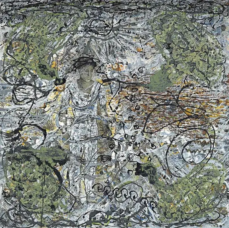 Chakravarty, Jayashree (Artist). Untitled. Acrylic and oil on canvas, 2002 | Painting | FineArts | 00641642