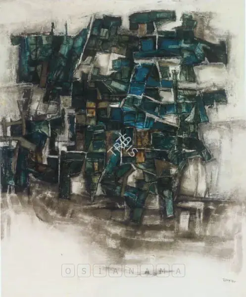 Ramkumar (Artist). Untitled (Benaras), c.1966 | Painting