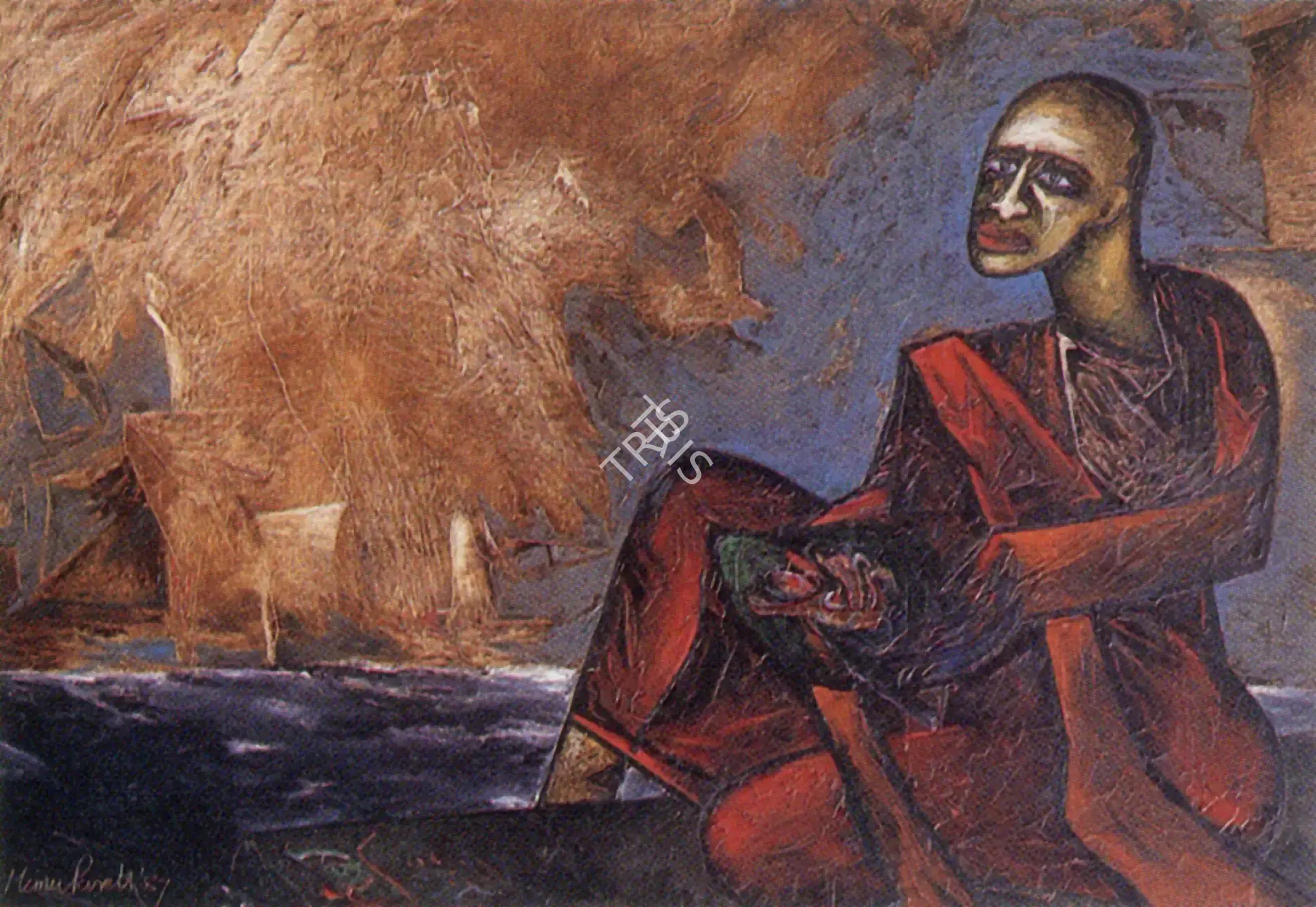 Parekh, Manu (Artist). Offering1, n.d. | Painting