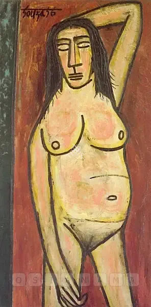Souza, F.N. (Artist). Untitled, 1956 | Painting