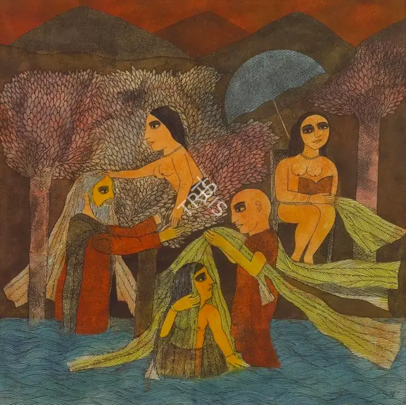 Narayan, Badri (Artist). Untitled, n.d. | Painting
