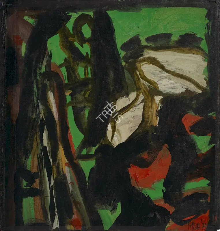 Raza, S.H. (Artist). Paysage Landscape, 1972 | Painting