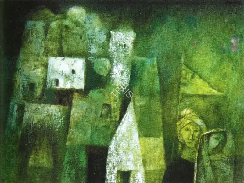 Das, Arup (Artist). Banaras. Oil on canvas, n.d. | Painting | FineArts | 00371954