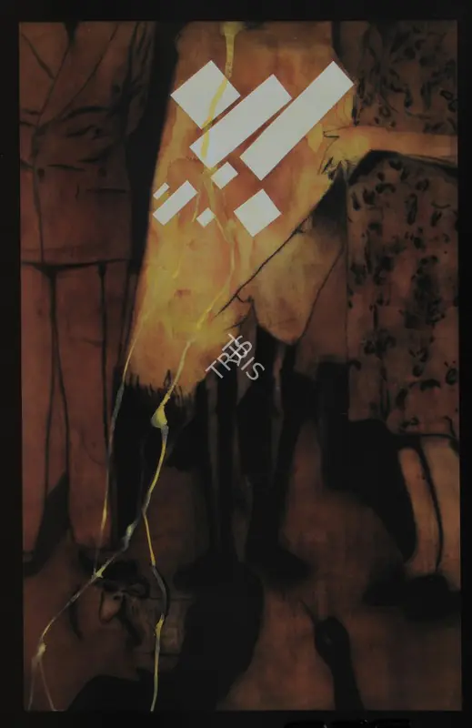 Dodiya, Atul (Artist). The Needle - Applique I. Watercolour, charcoal and marble dust with acrylic paint on paper, 2000 | Painting | FineArts | 00574796