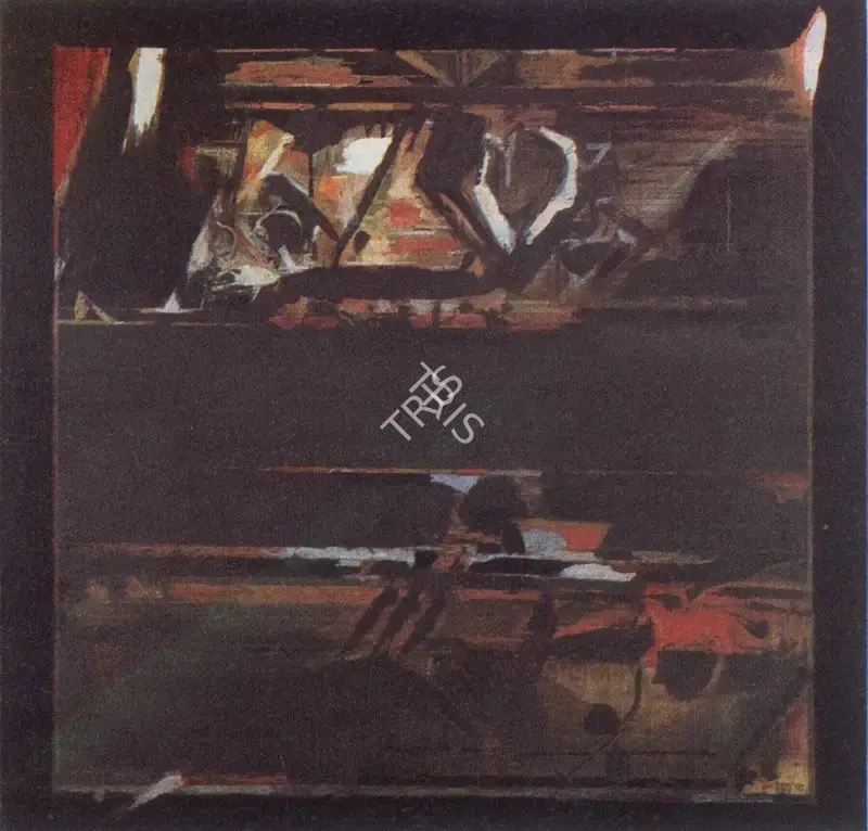 Raza, S.H. (Artist). Forms of Darkness. Acrylic on Canvas, 1981 | Marg, September 1985 | Painting | FineArts | 00675044