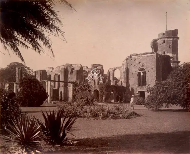 Sache, John Edward (Photographer). Residency Ruins, Lucknow - Eleven views at Lucknow and elsewhere. Albumen print pasted on mount, c.1875 | Antiquarian Photograph | Photography | 00116229