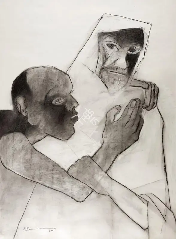 Khanna, Krishen (Artist). Untitled (Christ's Betrayal), 1980 | Painting