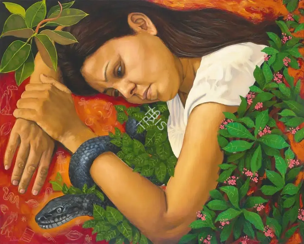 Ghosh, Subba (Artist). Recalcitrant Solace. Oil on canvas, n.d. | Painting | FineArts | 00358058