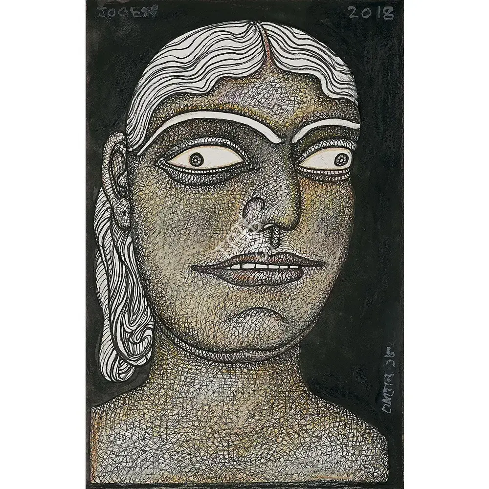 Chowdhury, Jogen (Artist). Kamalakshan, 2018 | Painting