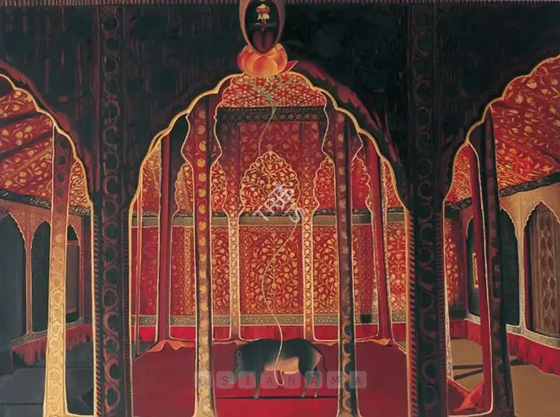 Nair, Surendran (Artist). Epiphany: 'The Parable Of The Swines' (Cuckoonebulopolis). Oil on canvas, 2000 | Painting | FineArts | 00756789