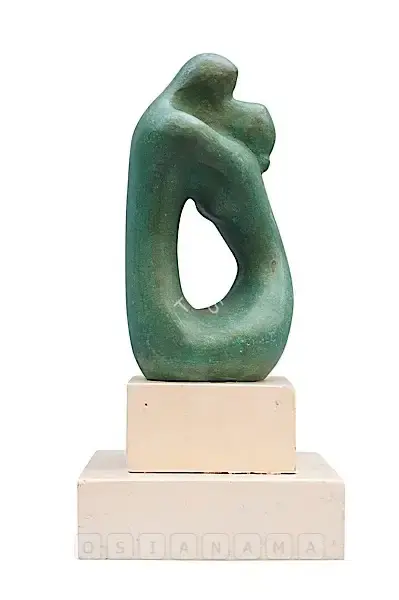 Kar, Chintamoni (Artist). The Kiss, early 1970s | Sculpture