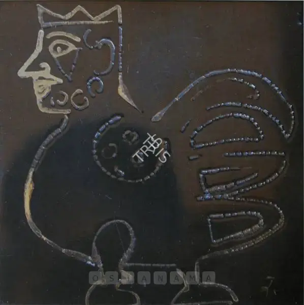 Narayan, Badri (Artist). Bird Man. Ceramic tile, n.d. | Painting | FineArts | 00898300