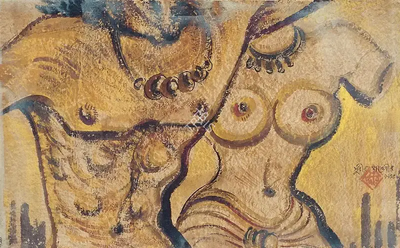 Khastgir, Sudhir (Artist). Torsos, 1945 | Painting