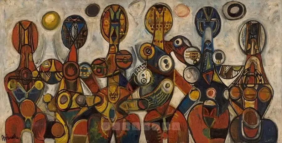 Chandra, Avinash (Artist). Fun & Games, 1961 | Painting