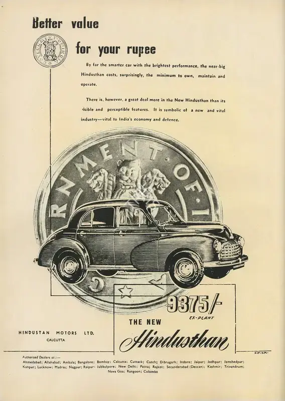 Hindustan Motors (Advertiser). Better Value for Your Rupee, n.d. | Advertisement