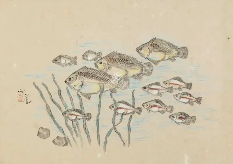 Bose, Nandalal (Artist). Untitled, 1959 | Painting