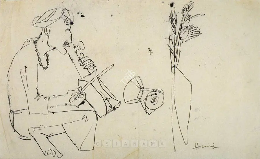 Husain, M.F. (Artist). Untitled, c.1950s | Drawing