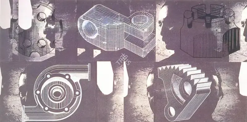 Sharma, Nataraj (Artist). Machine Head. Silkscreen, acrylic and enamel on board, 2001 | Painting | FineArts | 00372695