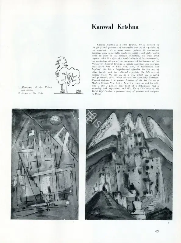 Anonymous (Essayist). Kanwal Krishna. In Marg - The Heritage of Punjab. 10(2), p. 63. Bombay: Marg, March 1957 | Essay | FineArts | 00668853