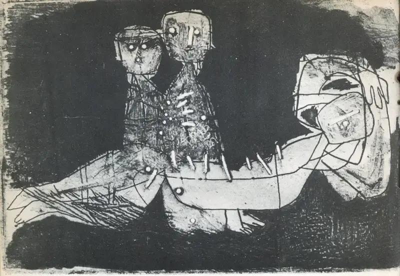 Hore, Somnath (Artist). Untitled, n.d. | Painting