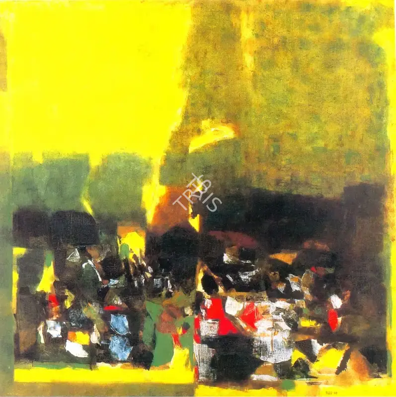 Raza, S.H. (Artist). Summer-I. Oil on canvas, 1968 | Painting | FineArts | 00374336